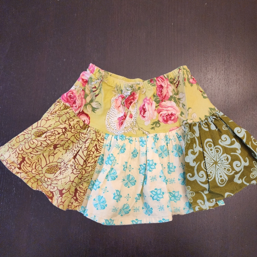 Floral Patchwork Skirt